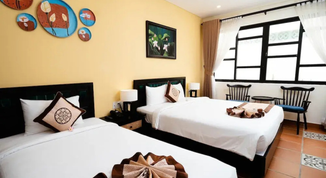 Трёхместный семейный номер Standard с видом на внутренний двор Nature Resort Hoi An By K D H