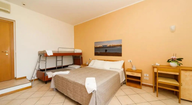 Семейный номер Standard с видом на море Albergo Roma Spiaggia