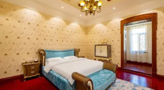 Люкс с 2 комнатами World Hotel·German-Style Villas (Qingdao Zhanqiao Xinhaoshan Subway Station)