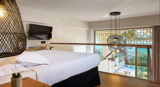 Двухместный Maisonette Black Pearl с видом на море Castello Infinity Suites