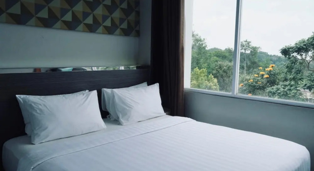Deluxe Double room with city view Clove Hotel Bandung