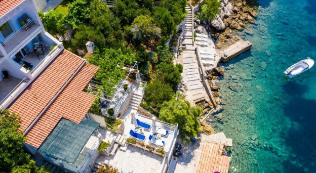 Apartments Ratac Lobrović with private beach and beautiful sunset, Rezerwuj Apartament Slano Dubrownik