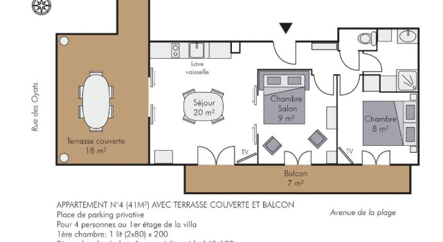 Апартаменты с балконом VILLA CHANTEREINE - apparts à 5 mn de la plage - BAIE DE SOMME