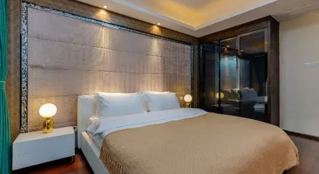 Двухместный люкс Deluxe c 1 комнатой Chengdu Laien holiday Suite Apartment