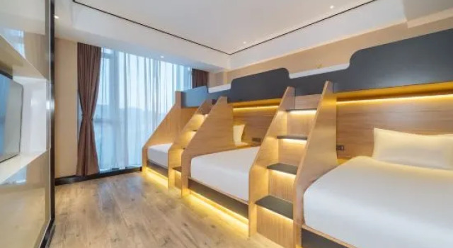 Кровать в общем номере i Electronic Sports Hotel (Xixi Incity, Zhejiang University of Technology, Hangzhou)