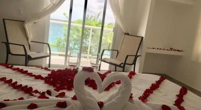 Люкс с видом на озеро Hotel Awazul Bacalar