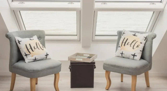 Четырёхместный номер Standard с видом на море Les Chambres dHôtes de la Mer