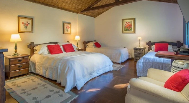 Четырёхместный номер Standard с видом на сад Hotel Fazenda Águas Claras