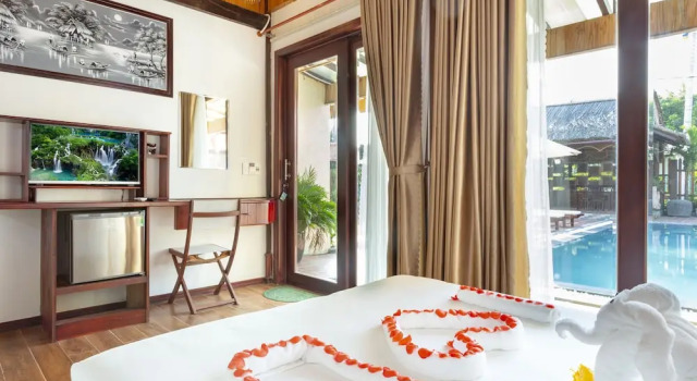 Двухместный номер Luxury с красивым видом из окна Ha My Beachside Villa Hoi An
