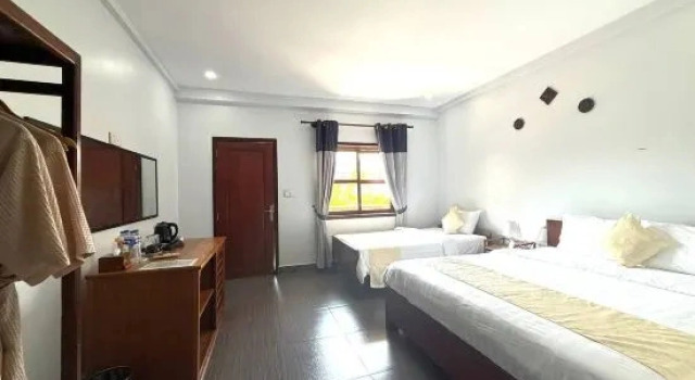 Двухместный номер Deluxe с балконом и с красивым видом из окна The Moon Kampot Boutique