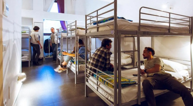 Кровать в общем номере LoL Hostel Siracusa