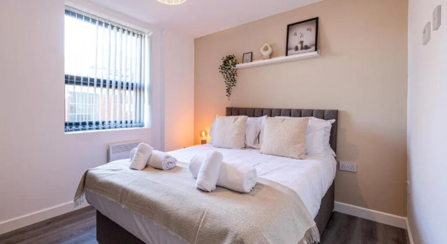 Stunning 1 bed apartment in the heart of Stockport, Забронировать Апартаменты/квартира Стокпорт Большой Манчестер, рядом с The Plaza