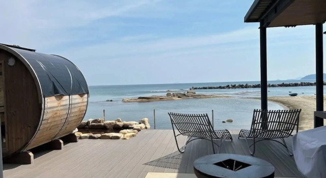 Вилла Luxury с балконом и с видом на океан SIOKUMIHAMA  Sea  Side  Villa  HAMATSUZURI