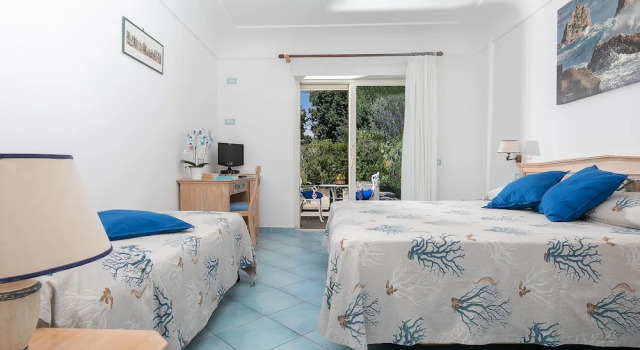 Standard- firedobbelt værelse med haveudsigt Hotel Al Mulino - Mediterranean Garden Retreat in AnaCapri