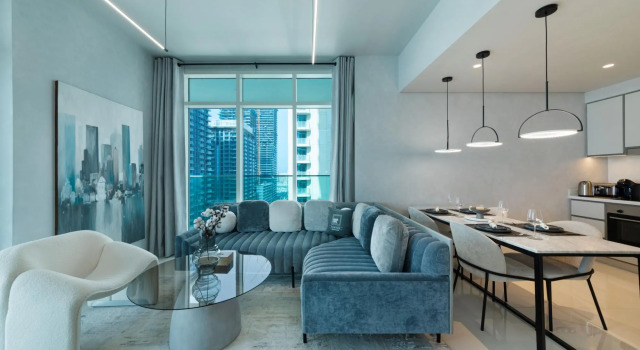 Stylish 2BR apt in Emaar Beachfront w Stunning sea Views, Забронировать Отель Дубай Эмират Дубай, рядом с Остановка трамвая Marina Towers