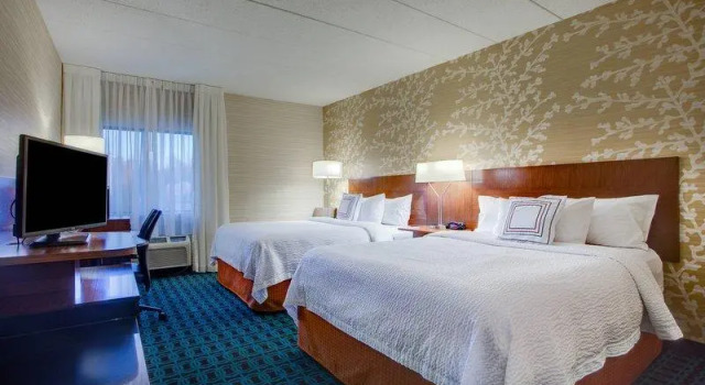 Кровать в общем номере Fairfield Inn by Marriott Burlington Williston