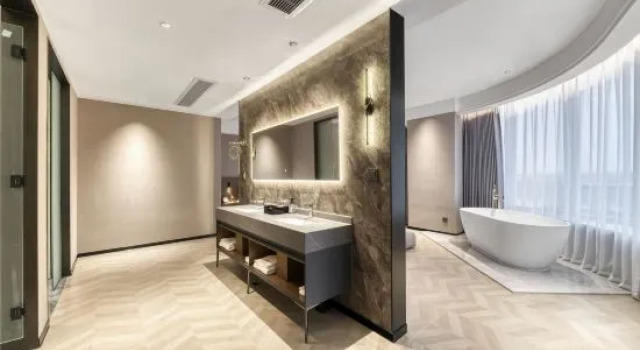 Люкс с видом на реку Jinhua Jinhu Guanlan Hotel (aquatic center)
