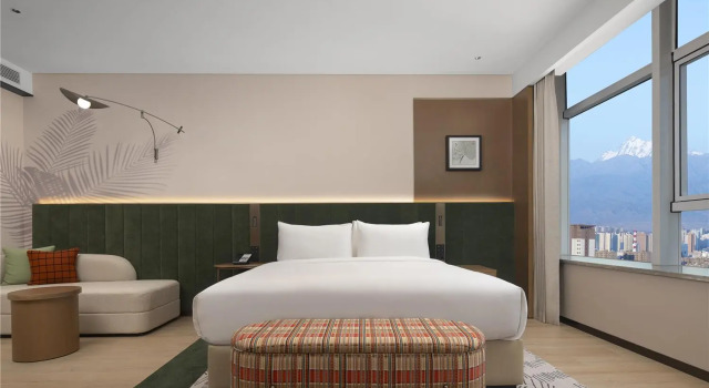 Двухместный номер Deluxe Hilton Garden Inn Urumqi Railway Station