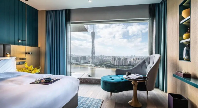 Двухместный номер Stylish с видом на реку Elegant Hotel Guangzhou Zhujiang New Town Canton Tower