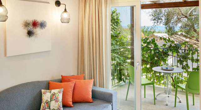 Номер Premium Garden с частичным видом на море Parga Beach Resort
