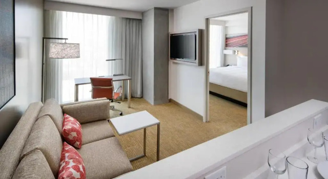 Люкс c 1 комнатой с частичным видом SpringHill Suites by Marriott San Diego Downtown/Bayfront