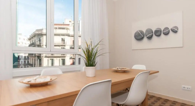 Кровать в общем номере с 6 комнатами Pelayo Deluxe Apartments
