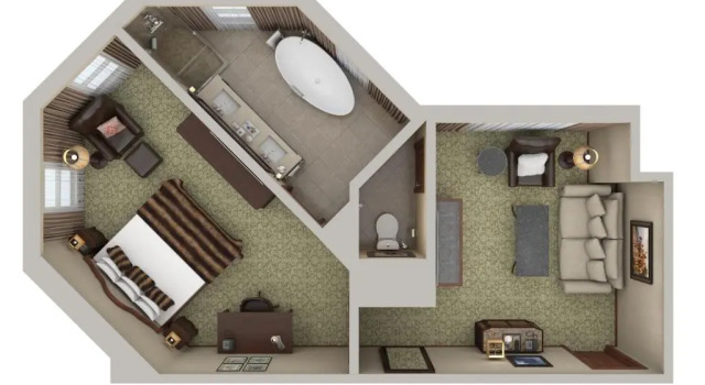 Люкс c 1 комнатой Rustic Inn Creekside