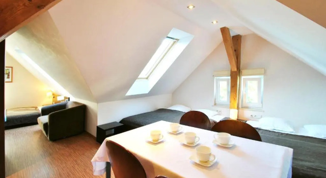 Семейный номер Standard Мансарда Villa Aronia pokoje z aneksem kuchennym