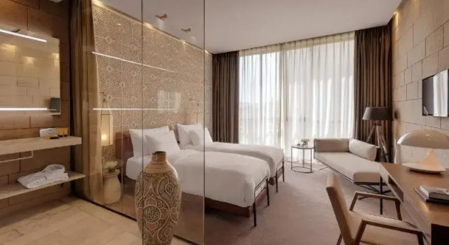 Bahçe manzaralı Lüks çift kişilik oda Hotel Sahrai