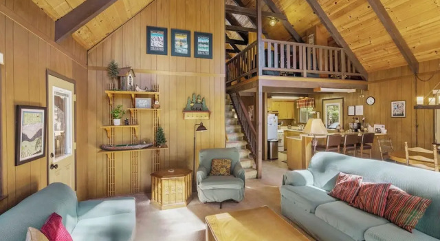 Walk to Fly-in Lake: Blue Lake Springs Cabin!, Забронировать Дом для отпуска Арнольд штат Калифорния
