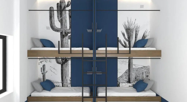 Кровать в общем номере Cocoon City Hostel