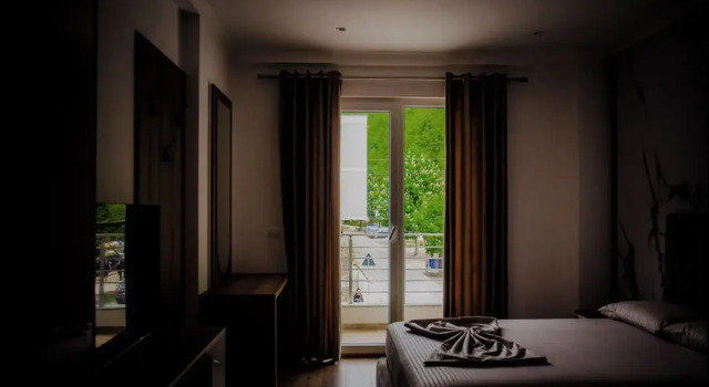 Camera doppia Standard con balcone e con vista sulle montagne Hotel ERALD
