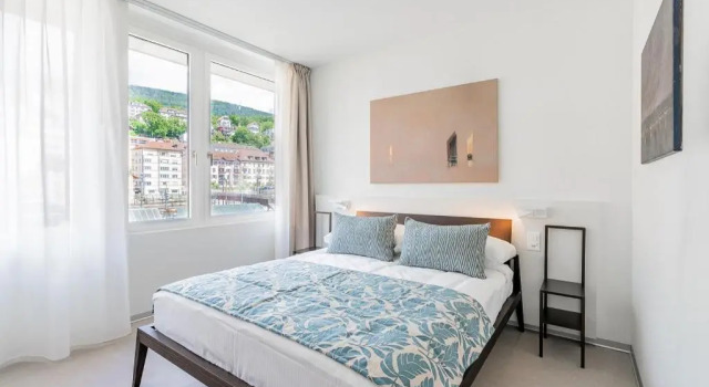 Двухместный номер Standard с видом на улицу Hôtel Alpes & Lac