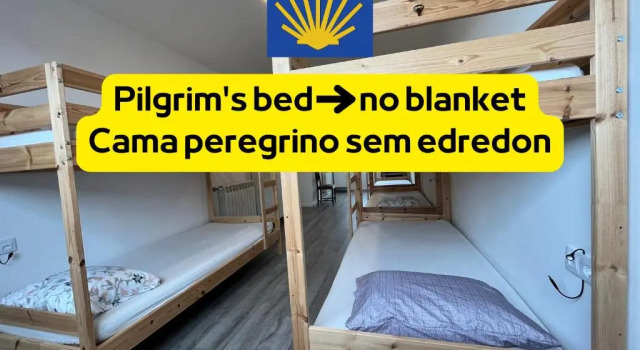 Кровать в общем номере Hostel do Alto - Fão