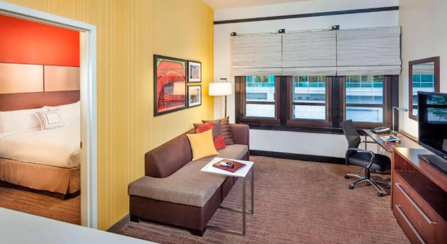 Люкс c 1 комнатой Residence Inn by Marriott Omaha Downtown Old Market Area