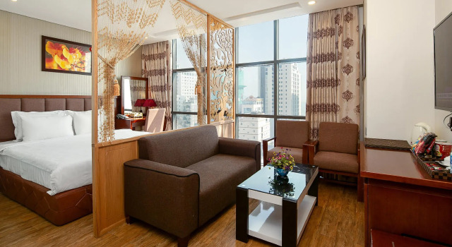 Двухместный люкс Crystal hotel by Ha My