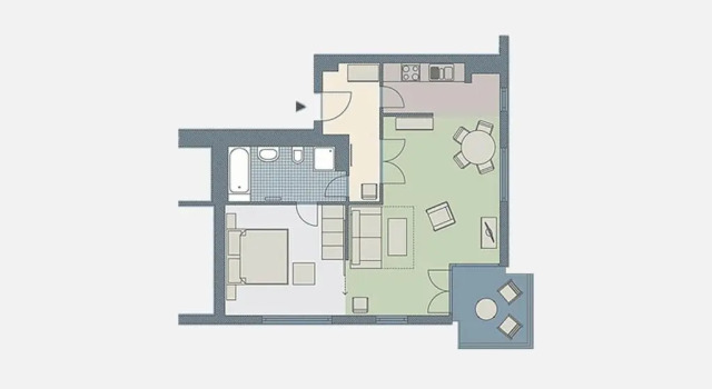 Kaiservillen Heringsdorf - Appartement mit 1 Schlafzimmer und Balkon D231, Book Apartment Heringsdorf Usedom
