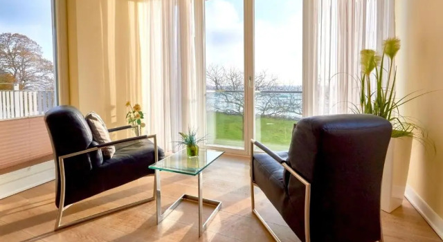 Апартаменты Ostseeresidenz Sassnitz - WG 18 mit Kamin, Sauna, Terrasse, Meerblick