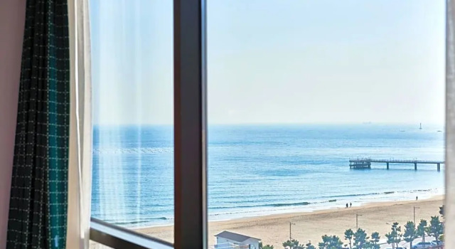 Двухместный номер Deluxe с частичным видом на море Brown Dot Hotel Songjeong