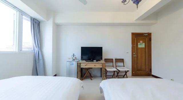 Четырёхместный номер Standard с видом на парк Tainan Anping Bailuwan House