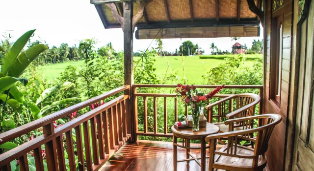 Двухместный коттедж Deluxe с видом на сад Kubu Jamu Ubud