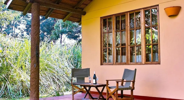 Standard Doppel Zimmer 1 Schlafzimmer mit Gartenblick Arumeru River Lodge