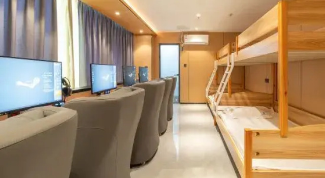 Кровать в общем номере Neijiang Changyou E-Sports Hotel