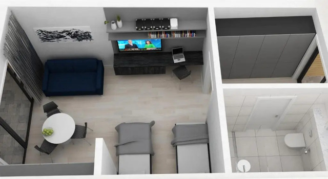 Студия с видом на море Black Beach Suites