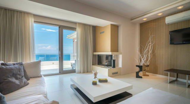 Люкс с видом на море Kymothoe Elite Suites
