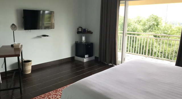 Habitación doble De lujo con balcón y con vista a la montaña Borobudurhills