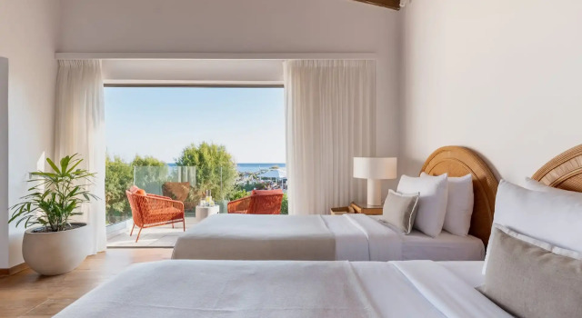 Бунгало люкс с 2 комнатами с видом на море Grecotel LUXME Dama Dama