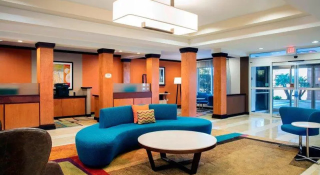 Кровать в общем номере Fairfield Inn and Suites by Marriott Lakeland Plant City