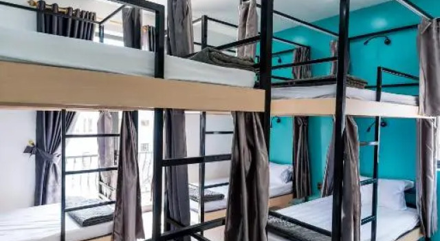 Кровать в общем номере Peaceful House Hostel
