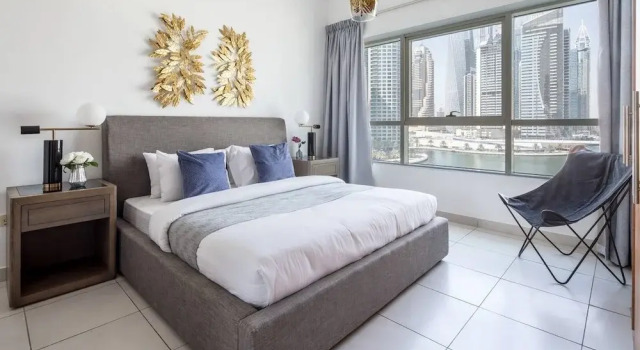 Elegantly Modern 1BR With Lovely Marina Views!, Забронировать Апартаменты/квартира Апартаменты Эмирата Дубая, рядом с Dubai Marina Yacht Club, Апартаменты/квартира